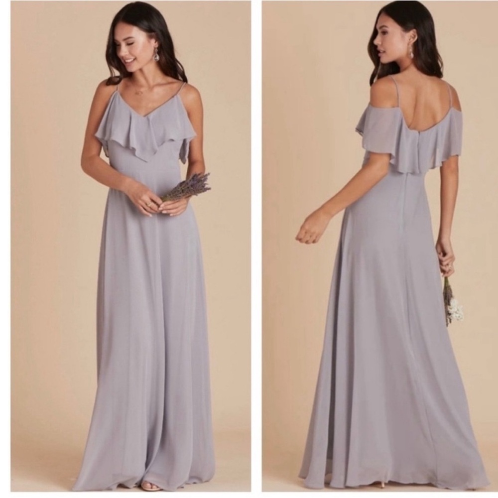 NWT Birdy Grey Jane XS silver gray convertible bridesmaid dress neutral prom